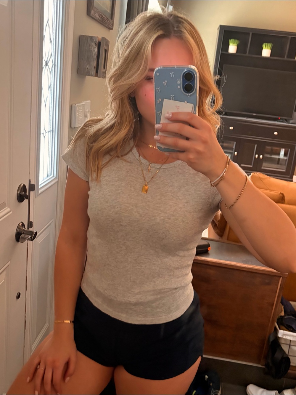 Brandy Melville Heather Gray Tee